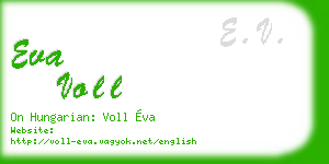 eva voll business card